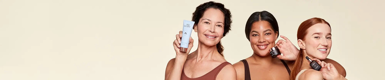 three women showing Tru Alchemy's Must Have Magic Trio