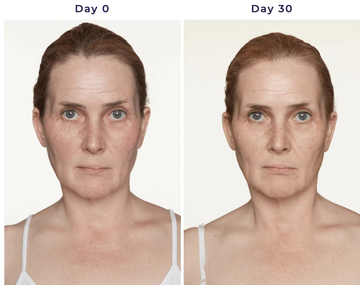 Kim's day 1 and day 30 headshots