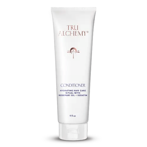 TruAlchemy Conditioner 9 fl oz tube with rosemary oil and keratin formula for hydration and hair care