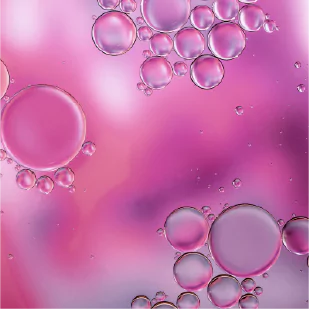 bubbles on a pink background