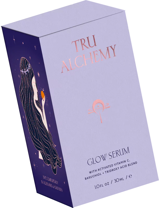 Tru Alchemy's Glow Serum box render